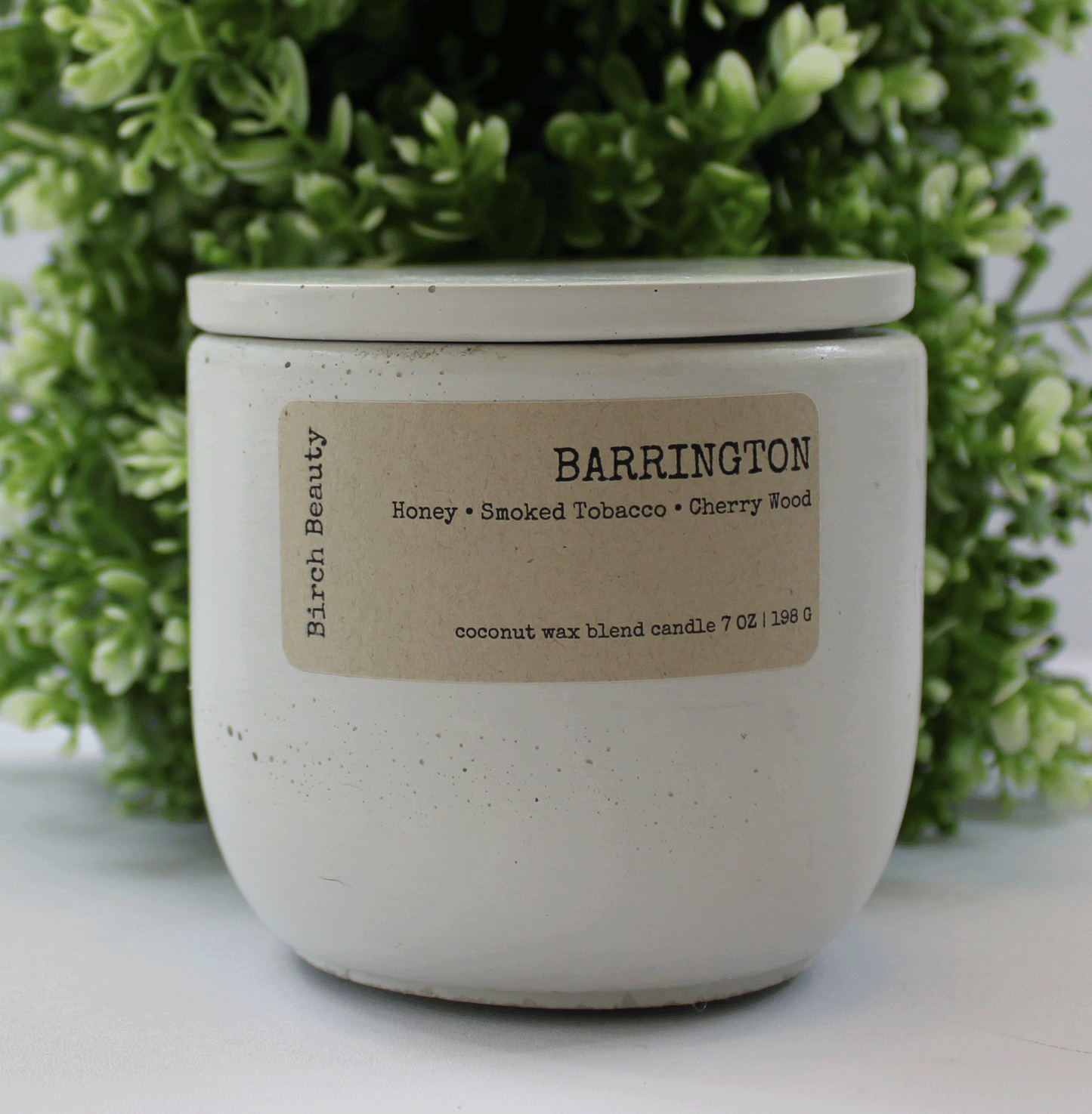 Barrington coconut soy blend wooden wick candle made in Rhode Island by Birch Beauty