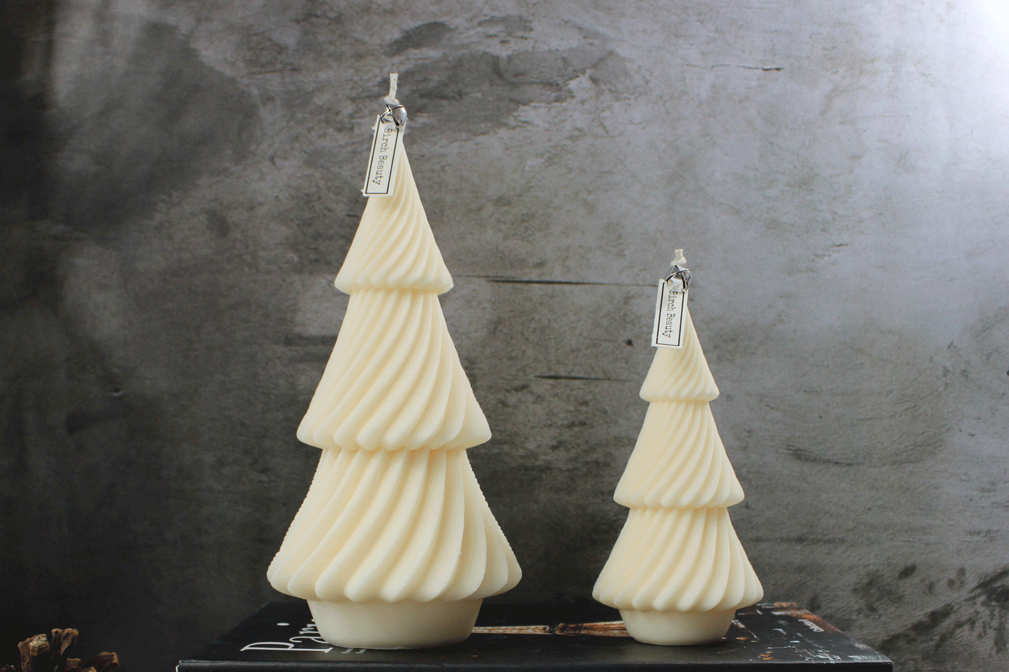 Evergreen Pillar Candle handcrafted in Rhode Island