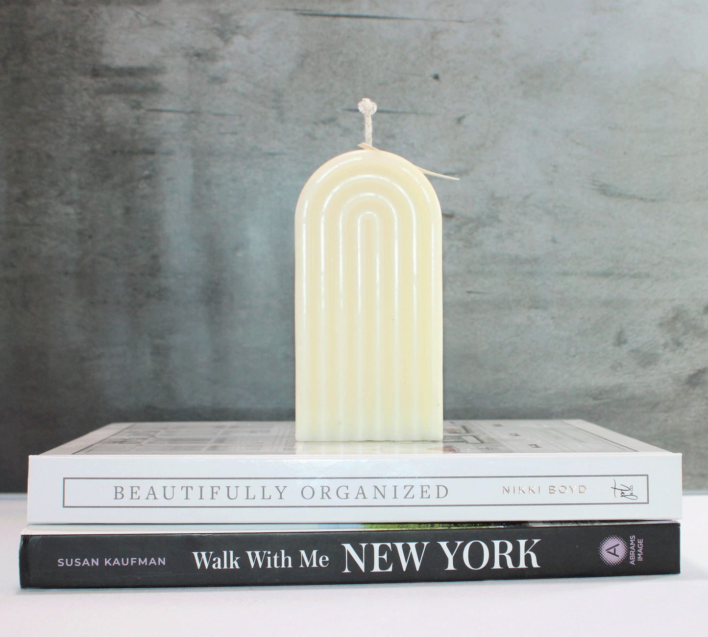 Rainbow Pillar Candle