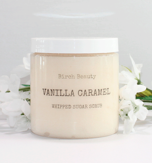 Vanilla Caramel sugar scrub handmade in Rhode Island