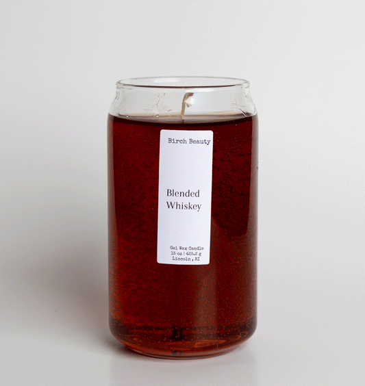 Gel wax candle handcrafted by Birch Beauty in Rhode Island