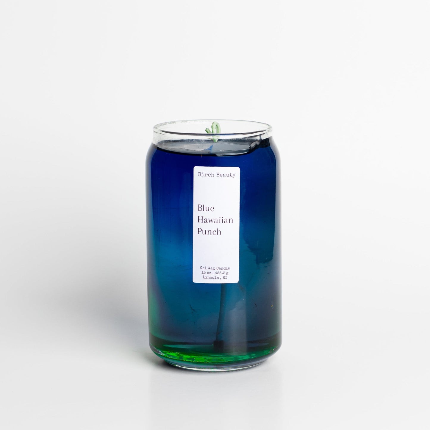 Gel wax candle handcrafted by Birch Beauty in Rhode Island