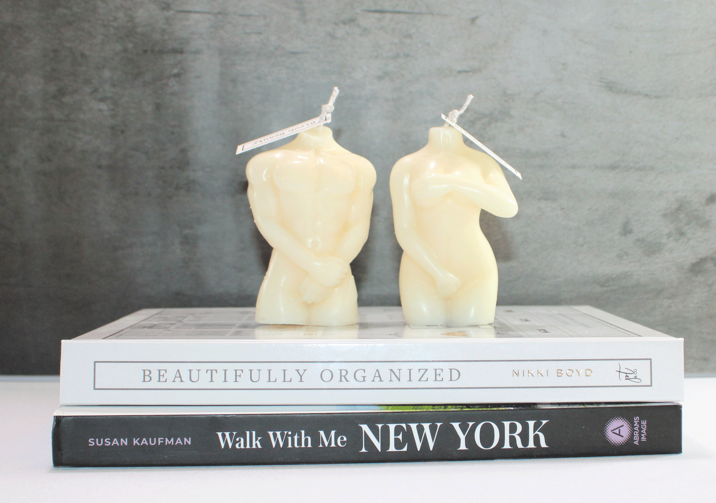 Male Female Figure Pillar Candle