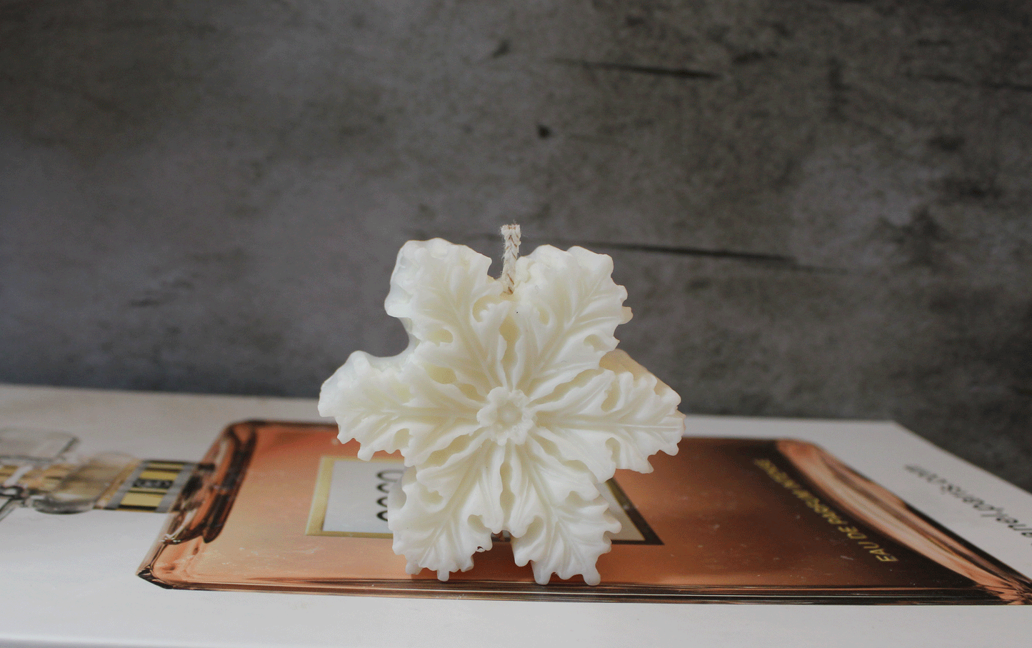 Beautiful Parasoy Pillar Candle Handcrafted in Rhode Island