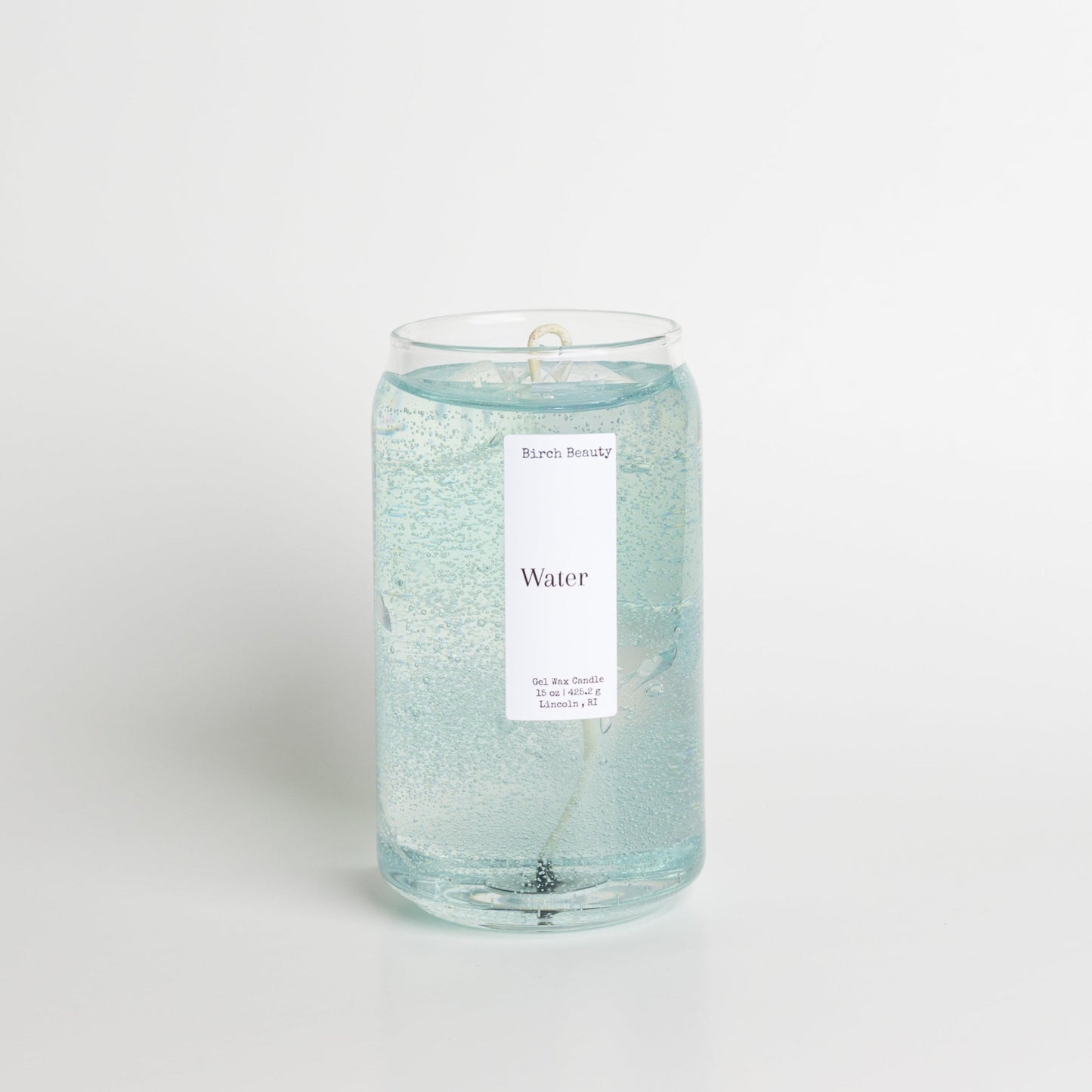 Gel wax candle handcrafted by Birch Beauty in Rhode Island