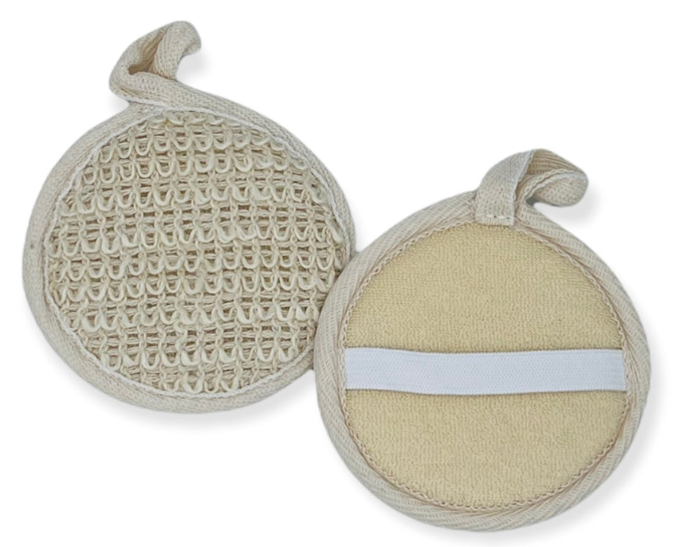All natural, Ramie exfoliating facial pad by Birch Beauty Soap Co in Rhode Island. Edit alt text