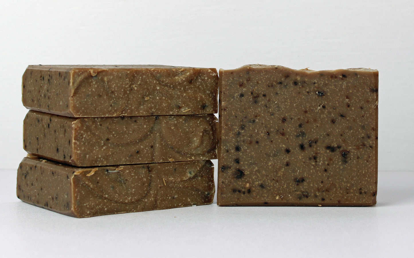 coffee exfoliating Vegan, all-natural artisan specialty soap bar handmade Birch Beauty Rhode Island.