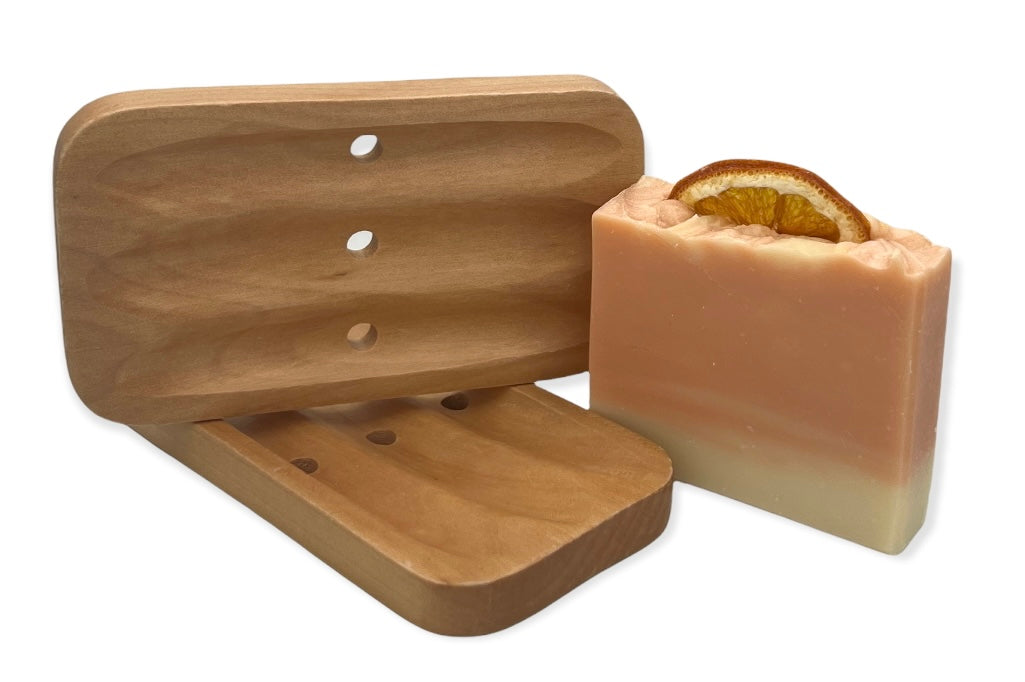 Large Natural wooden soap dish birch beauty Rhode Island