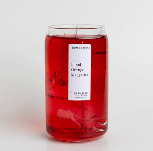 Gel wax candle handcrafted by Birch Beauty in Rhode Island 