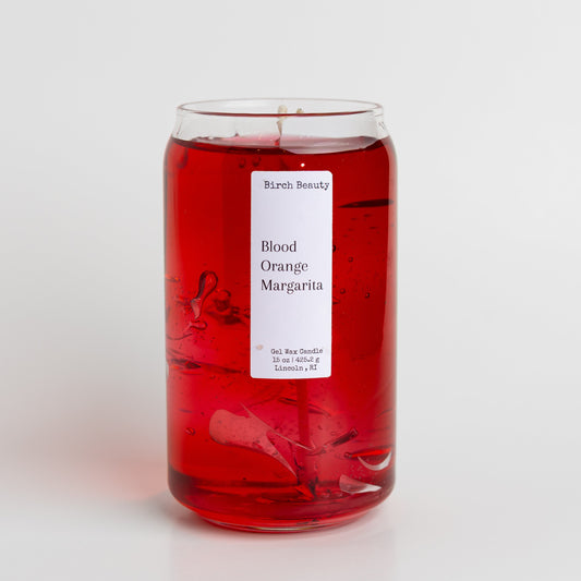 Gel wax candle handcrafted by Birch Beauty in Rhode Island 