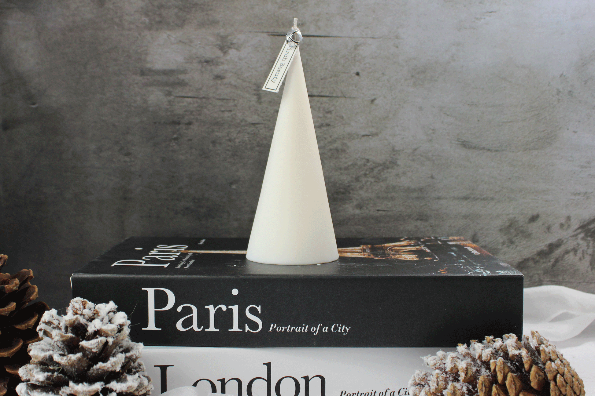 Beautiful Parasoy Pillar Candle Handcrafted in Rhode Island 