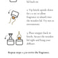 Instructions and care guide for a wooden diffuser with icons and text on a white background.