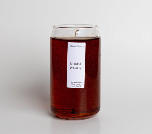 Gel wax candle handcrafted by Birch Beauty in Rhode Island 
