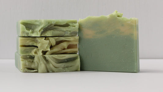 Eucalyptus Mint handmade soap made by Birch Beauty in Rhode Island