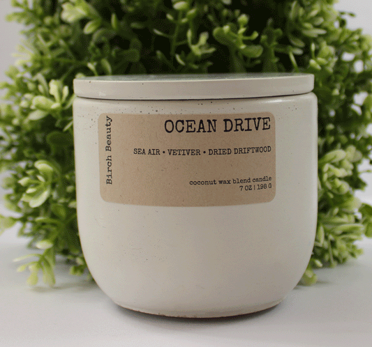Coconut Soy blend candle made in Rhode Island  Birch Beauty