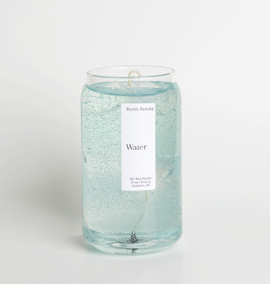 Gel wax candle handcrafted by Birch Beauty in Rhode Island 