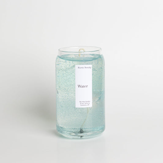 Gel wax candle handcrafted by Birch Beauty in Rhode Island 