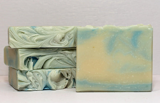 Crisp Cotton scent Vegan, all-natural artisan soap bar handmade Birch Beauty  Rhode Island.