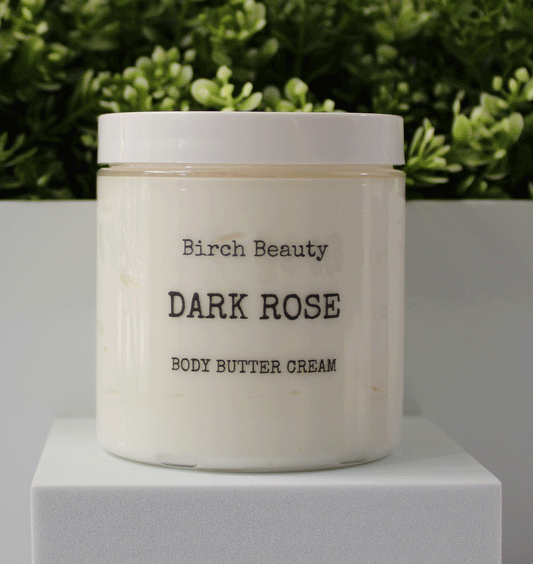 Dark Rose whipped body butter made with limited  ingredients in Rhode Island