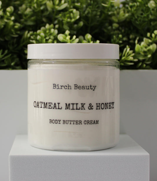 Oatmeal Milk & Honey vegan, limited ingredients handmade by Birch Beauty in Rhode Island