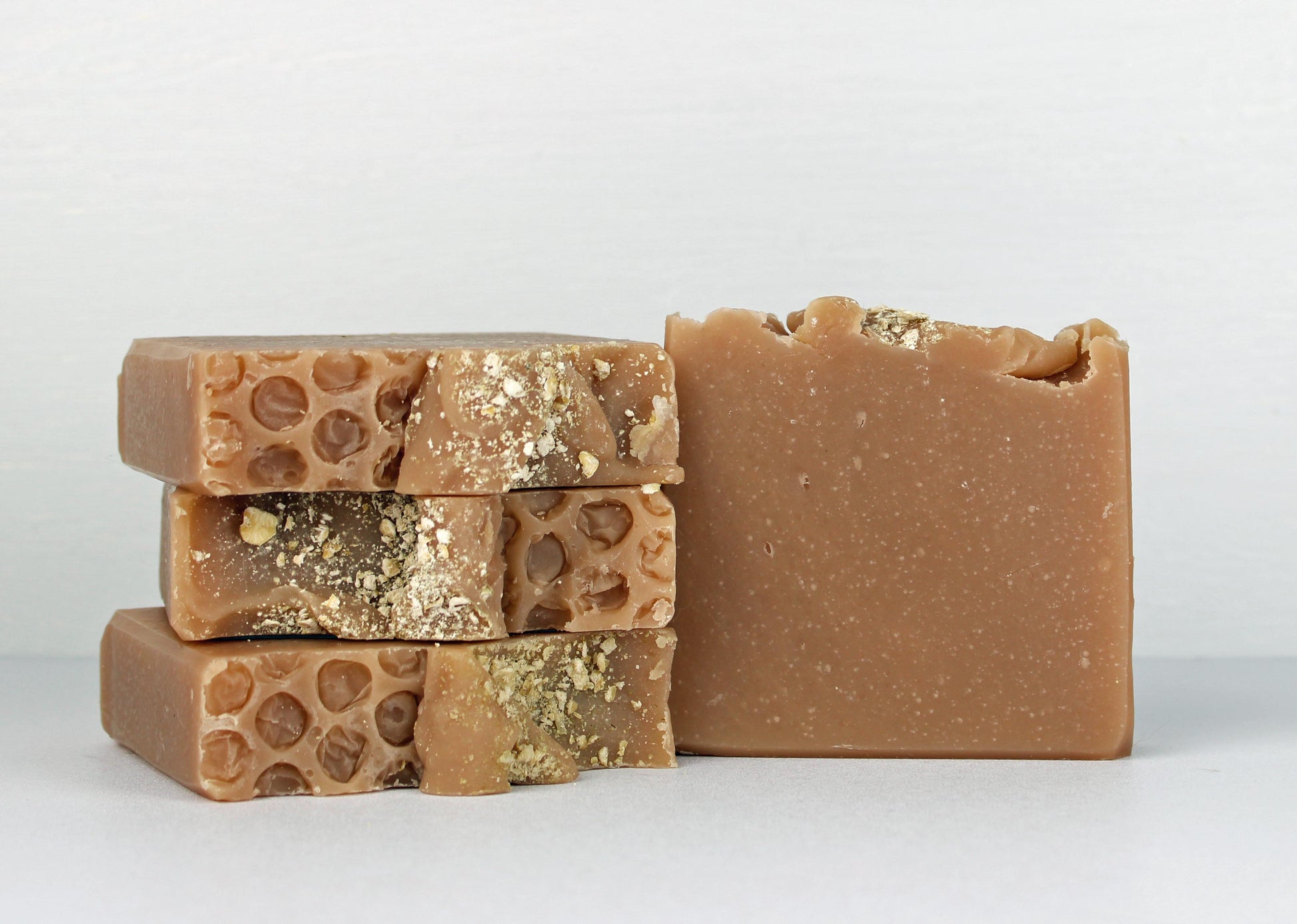 Oatmeal Exfoliating Vegan all-natural artisan specialty soap bar handmade Birch Beauty Rhode Island.